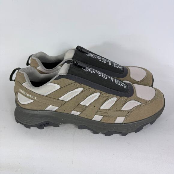 Merrell Moab Hybrid Zip GORE-TEX 1TRL Sneaker Men's 14 Coyote Slip-On Round Toe - Picture 2 of 10